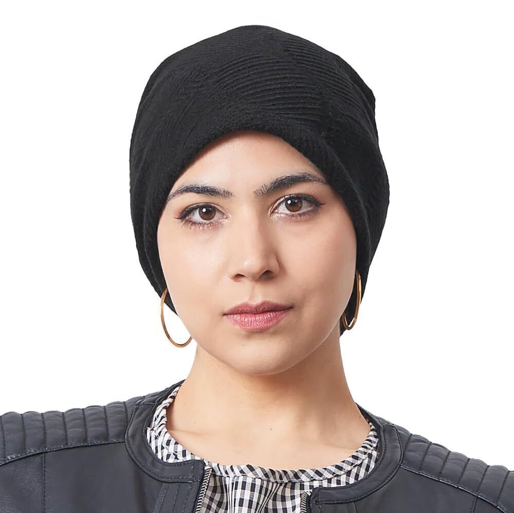 9775 Organic Cotton-Lined Skully Hats , Loose Acrylic & Wool Spring Toque